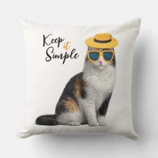 Houd het simpel Throw Kussen