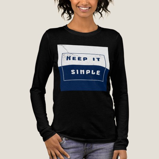 "Houd het simpel" Tri-Blend Shirt (Voorkant)