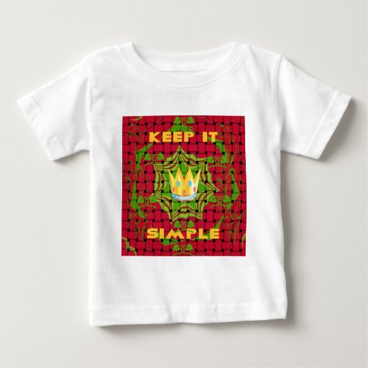 Houd het simpel: Vetgedrukte Gouden Rood Geweven B (Voorkant)