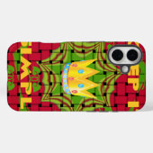 Houd het simpel: Vetgedrukte Gouden Rood Geweven B Case-Mate iPhone Case (Achterkant (horizontaal))