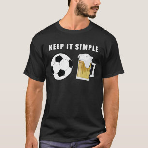 Houd het Simpel - Voetbal en Bier T-shirt