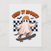 Houd het spookachtig skateboarden geest briefkaart (Voorkant)