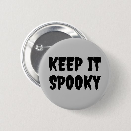 Houd het spooky Gothic Halloween Ronde Button 5,7 Cm (Voorkant /achterkant)