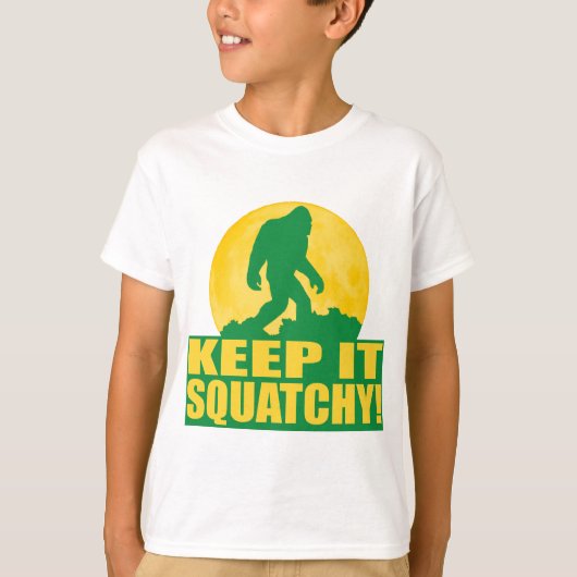 HOUD HET SQUATCHY! Speciaal BARK OP DE MOON-editie T-shirt (Voorkant)