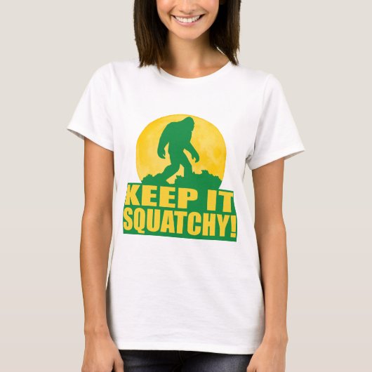 HOUD HET SQUATCHY! Speciaal BARK OP DE MOON-editie T-shirt (Voorkant)