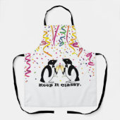 Houd het stijlvolle pinguïns all-over print Schort (Voorkant)