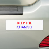 HOUD HET, VERANDEREN! BUMPERSTICKER (Op auto)