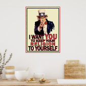 Houd het voor uzelf Poster (Keuken)