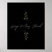 Houd het Voorwaartse Poster van het Inspirerend Ci (Voorkant)