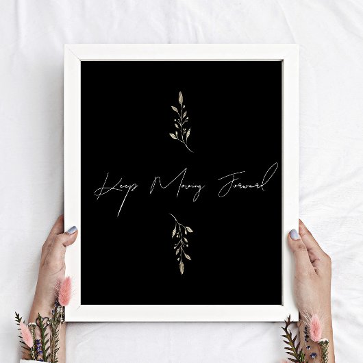 Houd het Voorwaartse Poster van het Inspirerend Ci