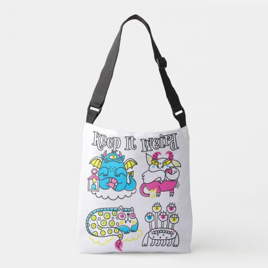 Houd het vreemd crossbody tas (Voorkant)