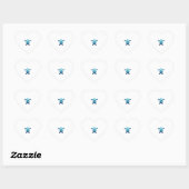 Houd het Zee plasticvrij Bewaar de Zeeen schildpad Hart Sticker (Vel)