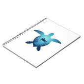 Houd het Zee plasticvrij Bewaar de Zeeen schildpad Notitieboek (Linkerzijde)