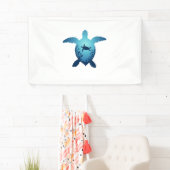 Houd het Zee plasticvrij Bewaar de Zeeen schildpad Spandoek (Insitu)