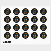 Houd het Zee plasticvrije omgeving Ronde Sticker (Vel)