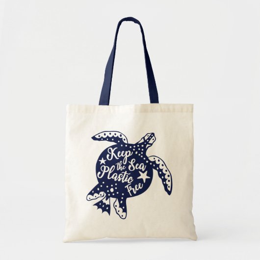 Houd het Zee vrij van plastic Tote Bag (Voorkant)