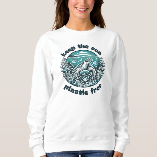 Houd het Zee vrij van plastic Trui (Voorkant)