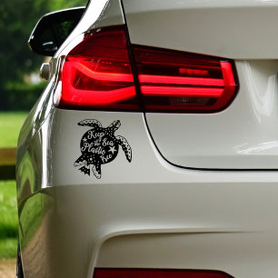 Houd het Zee vrij van plastic, veen auto-decaal Sticker