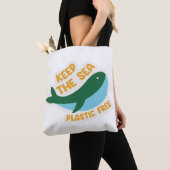 Houd het zee zonder plastic tote bag (Dichtbij)