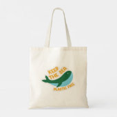 Houd het zee zonder plastic tote bag (Achterkant)