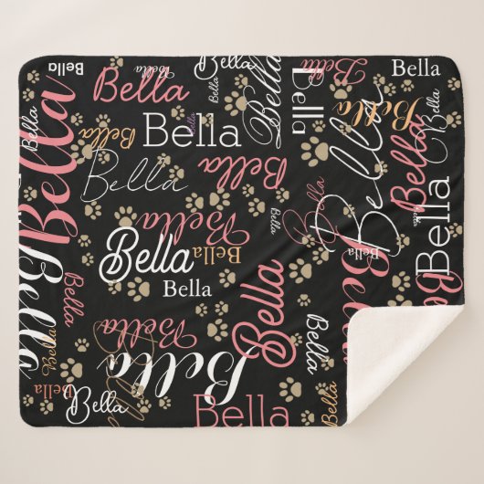 Houd hond warm schattig sherpa deken (Voorkant (horizontaal))