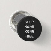 Houd Hong Kong vrij Ronde Button 3,2 Cm (Voorkant /achterkant)