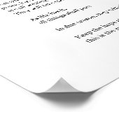 Houd hoop levend inspirerend gedicht muur poster (Hoek)