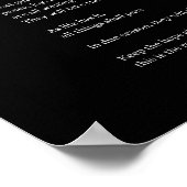 Houd hoop levend inspirerend poëziemuur poster (Hoek)