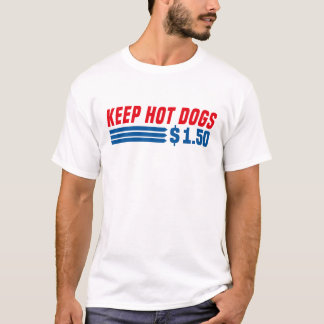 Houd hotdogs $ 1,50 t-shirt