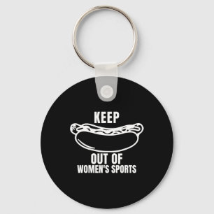 Houd hotdogs uit vrouwen sport Trump fans Sleutelhanger