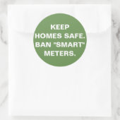 Houd huizen veilig, Ban "smart" meters sticker (Tas)
