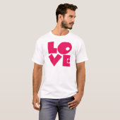 HOUD IN Big Pink letters T-shirt (Voorkant volledig)