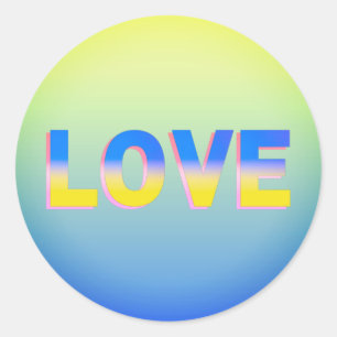 HOUD in Blauwe en Gele PARTIJ in Oekraïne Ronde Sticker