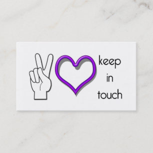 Houd in Touch Card Camp Visitekaartje