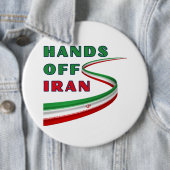Houd Iran met rust Ronde Button 6,0 Cm (In situ)