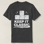 Houd IT Classic Video Games WASD Control T-shirt (Design voorkant)