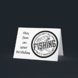 **HOUD IT REEL** OP **SON'S BIRTHDAY* KAART<br><div class="desc">WIL hij VISSEN en wilt u HAPPY BIRTHDAY in stijl zeggen?  Hier is de kaart.  BEDANKT voor een van mijn acht winkels.!!!</div>
