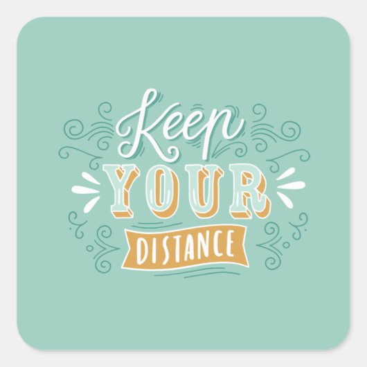 Houd je afstand stickers (Voorkant)
