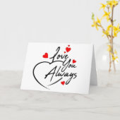 "HOUD" JE **ALTIJD EN BUITENLANDSE ** LOVE KAART (Gele Bloem)