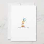 Houd je ballonnen vast voor de verjaardagsuitnodig kaart (Achterkant)