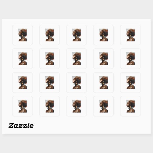 Houd je bureau stijlvol en functioneel met deze sm vierkante sticker (Vel)