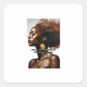 Houd je bureau stijlvol en functioneel met deze sm vierkante sticker (Voorkant)