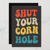 Houd je Cornhole-grap sport retro cadeau  Kaart (Voorkant / Achterkant)