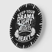 Houd je drama licht en je deadlifts zwaar grote klok (Hoek)