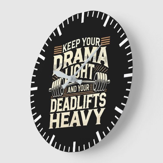 Houd je drama licht en je deadlifts zwaar grote klok (Hoek)