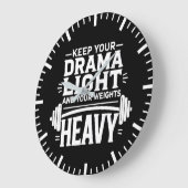 Houd je drama licht en je gewichten zwaar grote klok (Hoek)