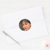Houd je dromen levend ronde sticker (Envelop)