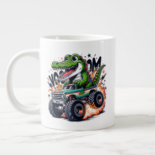 Houd je eigen -mok gigantische koffiemok aan of on grote koffiekop