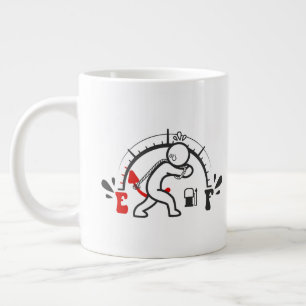 Houd je eigen -mok gigantische koffiemok aan of on grote koffiekop