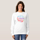 Houd je eigen sweatshirt aan of ontwerp het zelf (Voorkant volledig)